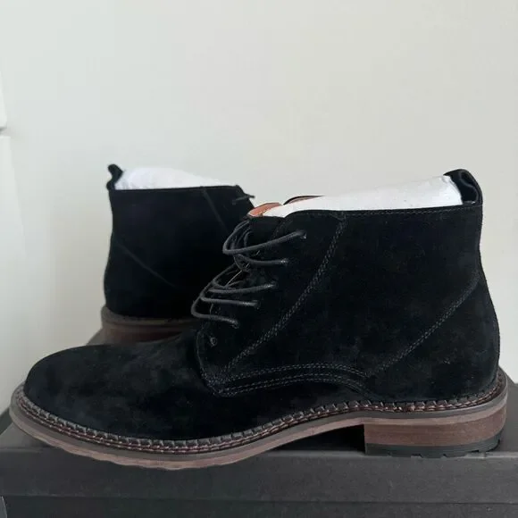 NIB Vintage Foundry Co Black Otto Suede Leather Lace Up Boots Size 8 Chukka - Picture 3 of 11